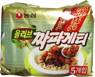 Korean Noodle Olive Chapagetti Chajang Myun Jjapaghetti Ramen 5pcs