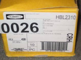 Hubbell HBL2310 L5 20R 20A 125V Twistlock Receptacles