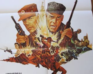 1968 Sergeant Ryker Original One Sheet 1sh 27x41 Movie Poster Folded