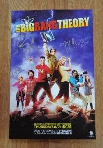 The Big Bang Theory Signed Cast Poster SDCC Comic Con Jim Parsons