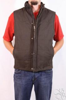 ROUNDTREE & YORKE Kevin Dark Brown Vest Winter Jacket Coat $120 size