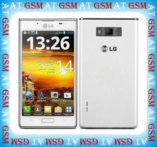 New LG Optimus L7 P705 White 5MP Unlocked Smartphone