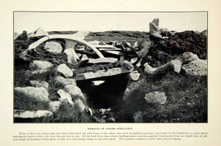1927 Print Eskimo Dwelling Historical Fifth Thule Expedition Site