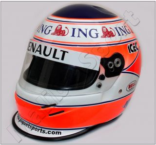 Nelson Piquet Jr 2008 F1 Replica Helmet Scale 1 1