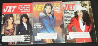 Paula Abdul Janet Jackson in 3 Issues of Jet Magazine