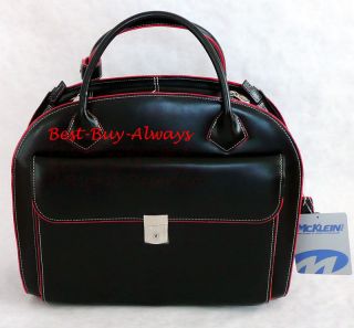 The frontof the McKlein Ladies Laptop Bag System without the rolling