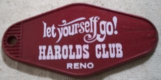 Old Chico La Grande Hotel Key Tag 2 Harolds Club Ad