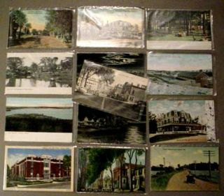 13 Auburn Maine Antique Postcard Lot 1