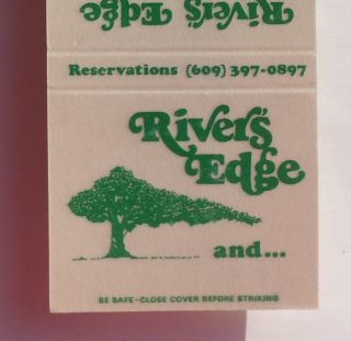 1960s Matchbook Rivers Edge & The Club Members and Non Members