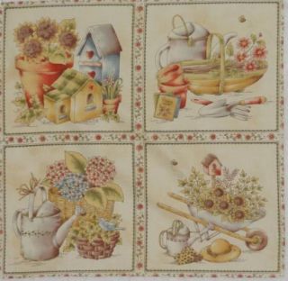 Olde as Thyme Garden 6 x 6 25 Quilt Block Square Tool Birdhouse