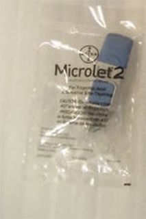 New Bayer Microlet 2 Adjustable Lancing Device Plus 10 Lancets