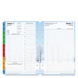 FranklinCovey Classic Seasons Ring Bound Daily Planner Refill Jan 2013