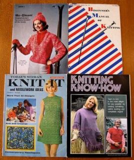 Lot of 9 Knitting Books Magazines 7 Sirdar Skeins