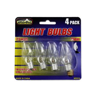 Wholesale Case Lot 144 Clear Light Bulbs Sets 7.5 Watt Night Lights