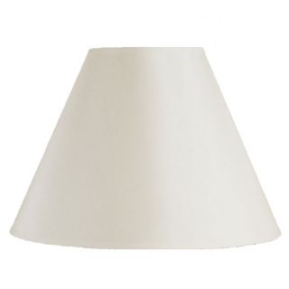 NEW 14.5 in. Wide Lamp Shade, Vanilla White, Faux Silk Fabric, Laura