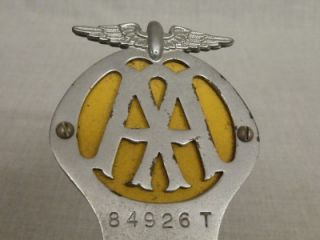 Vintage Club Badges Jaguar Daimler Lanchester Owners AA Member