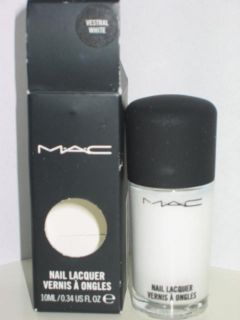 Authentic Mac Nail Lacquer Polish Vestral White 10ml BNIB