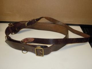 Vintage & Rare Sri Lankin Army Leather Weapon Belt Holster Military