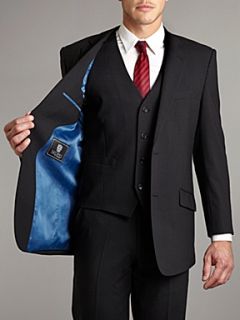 Oslo single breasted plain suit Navy   