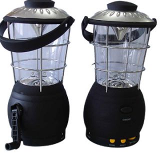 Dynamo 12 LED Wind Up Camping Lantern with Compass Detachable Lamp