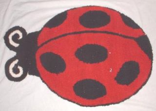 Ladybug Shaped Area Rug 27 Inch