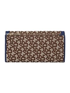 DKNY French grain large flapover purse   