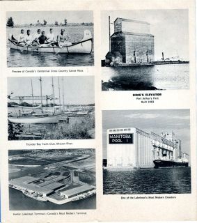 Lakehead Harbour Brochure Map Port Arthur Fort William Ontario Canada