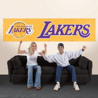Los Angeles Lakers NBA 8 x 2 Applique Embroidered Team Banner Flag