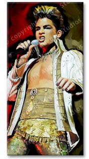 Adam Lambert Original Signed New Canvas Art Painting