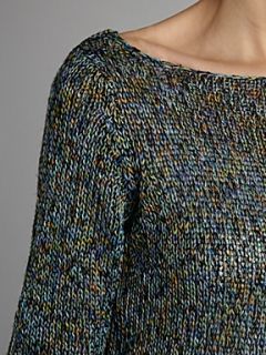Vero Moda Multi weave knit with boatneck detail Blue   