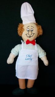 Three Stooges Chef Larry Stuffed Character Plush Doll