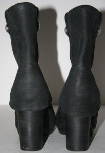 Vince Camuto Chapin Womens Boot Fold Over Black Leather Size 8 5 Free