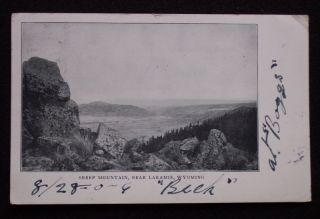 1906 Sheep Mountain Laramie WY Albany Co Postcard
