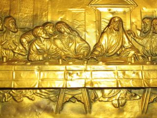 Hammered Wall Art Picture Relief The Last Supper Da Vinci