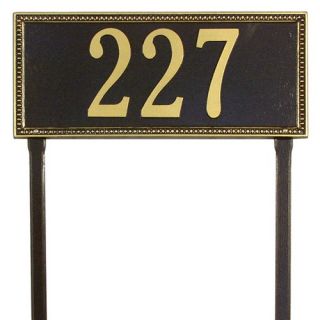 Whitehall Products Egg and Dart Estate Lawn Address Plaque