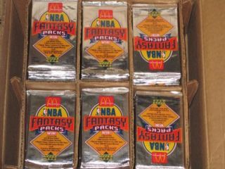 Lot of 10 Ultra RARE 1992 93 McDonalds Upper Deck SEALED NBA Foil