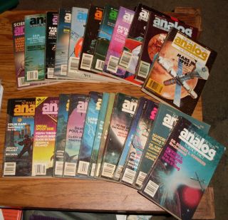 Fiction Pulp Digests Analog 1981 89 Larry Niven Poul Anderson Lot