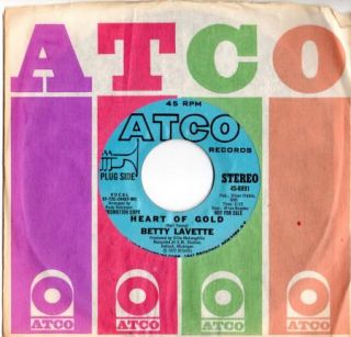Crossover Soul 45 Betty Lavette Heart of Gold Neil Young Cover Atco