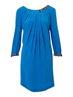 Nocturne Embellished tunic dress Blue   