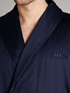 Hugo Boss Internal logo nightwear robe Navy   