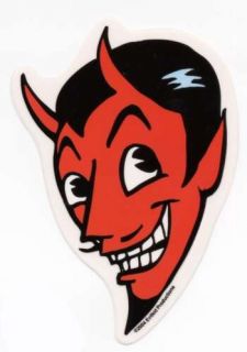 Awesome Cartoon Devil Head Hot Rod Sticker Auto Decal