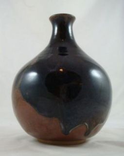 Signed and Dated Jar Vase Brown Earth Tone Glazed Laurie 81