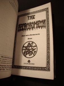 Bound Necronomicon H P Lovecraft Occult Grimoire Crowley Lavey