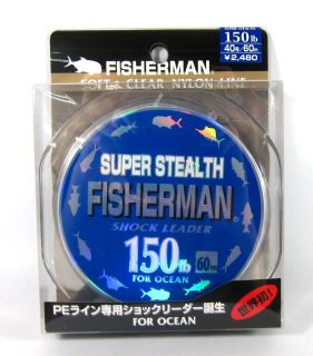Fisherman Super Stealth Nylon Shock Leader 150 lb x 60 Meter