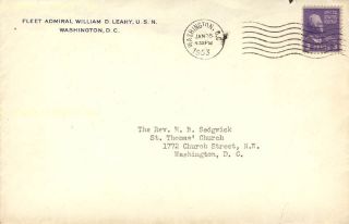 William D Leahy Typed Letter Signed 01 26 1953