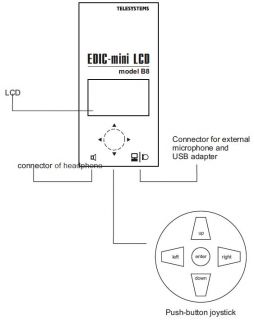 Voice Recorder Edic Mini LCD B8 600hr Digital Small Dictaphone
