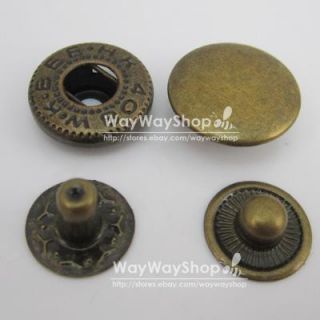 Leather Craft Rapid Rivet Button Metal Snaps Fasteners 10mm 3 8 50