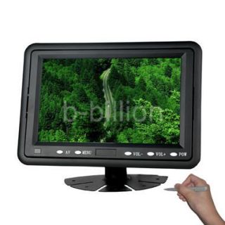 Display 2 AV RCA VGA POS Touch Screen TFT LCD Monitor CA