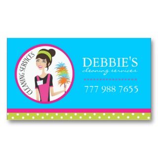 House Cleaning Business Cards business cards by colourfuldesigns