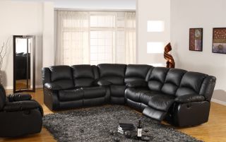 Traditional Modern Sectional Recliner Leather Sofa Set, MH 4607 S2